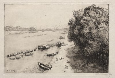 Die Seine an der Pont Nationale von Auguste Louis Lepère