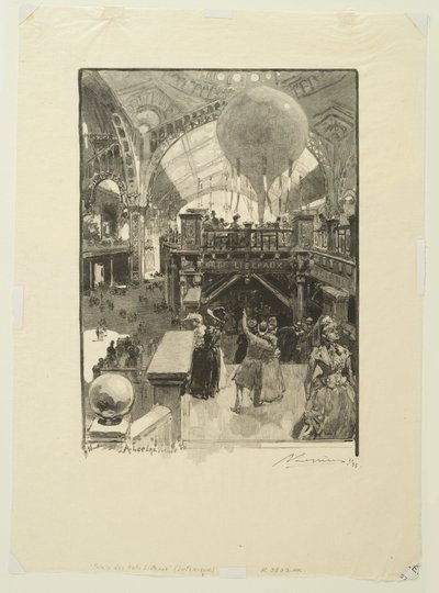 Palast der freien Künste: Innenansicht von Auguste Louis Lepère