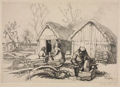 Das Haus des Holzfällers (Vendée) von Auguste Louis Lepère
