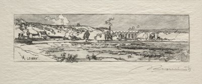 Teich von Issy les Moulineaux von Auguste Louis Lepère