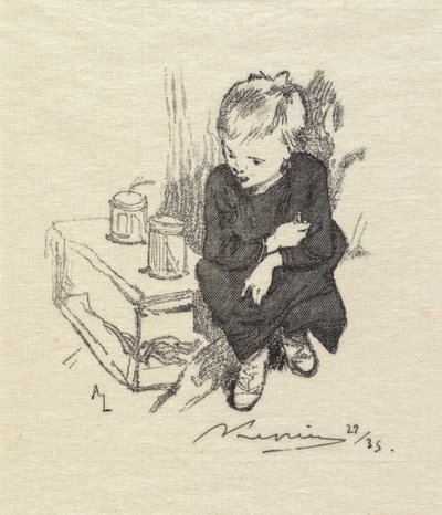 Fontainebleau-Wald: Le gamin à lorvet, 1890 von Auguste Louis Lepère