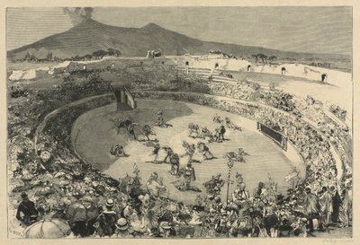 Italien. Das Fest von Pompeji, Der Zirkus der Gladiatoren von Auguste Louis Lepère