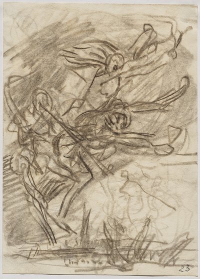 Der Tod und die Leidenschaften, die auf die Erde herabsteigen von Auguste Louis Lepère