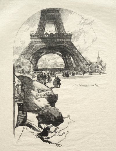 Der Eiffelturm von Auguste Louis Lepère