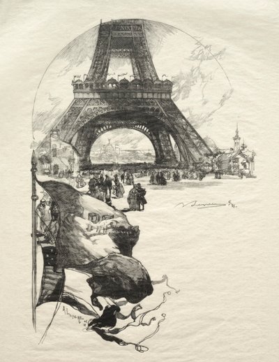 Der Eiffelturm von Auguste Louis Lepère
