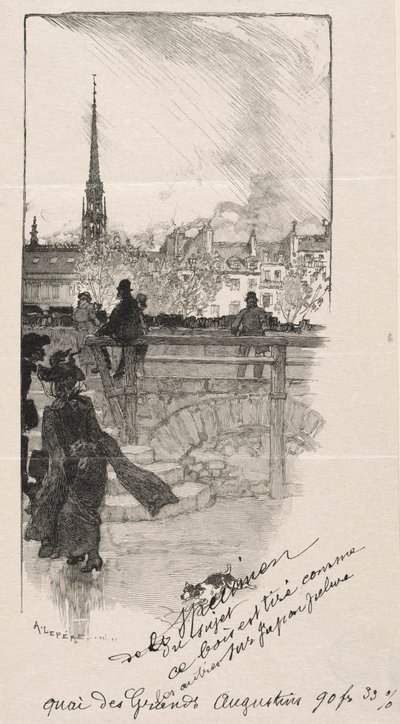 Quai des Grands Augustins von Auguste Louis Lepère