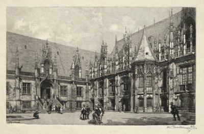 Rouen Illustré: Der Justizpalast, 1896 von Auguste Louis Lepère