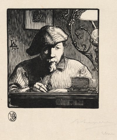 Selbstporträt, 1895 von Auguste Louis Lepère