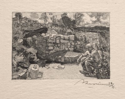 Eine Steinbruchhütte von Auguste Louis Lepère