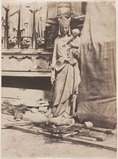Statue der Jungfrau, Notre Dame de Paris von Auguste Mestral