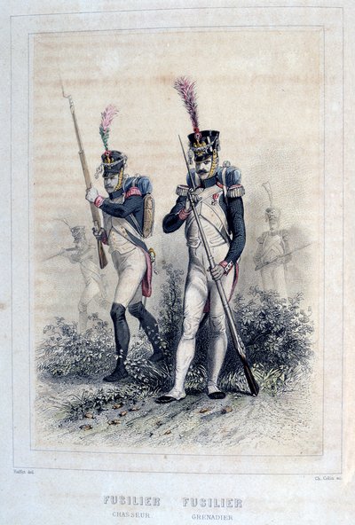 Füsiliergrenadier und Füsilierjäger, 1859 von Auguste Raffet