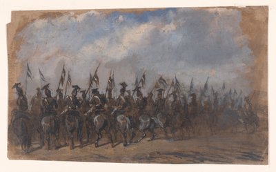 Schwadron von Lanzenträgern von Auguste Raffet