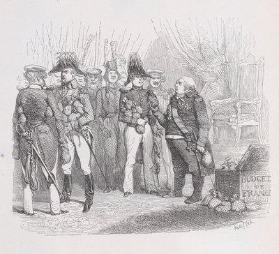 Die barbarische Heilige Allianz aus den gesammelten Werken von Béranger, 1836 von Auguste Raffet