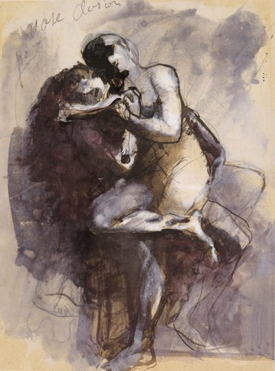 Vase Clodion (Liebende) c.1880 von Auguste Rodin