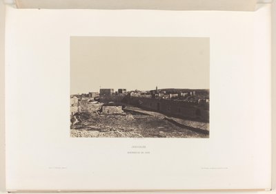 Ansicht von Jerusalem vom Zion aus von Auguste Salzmann