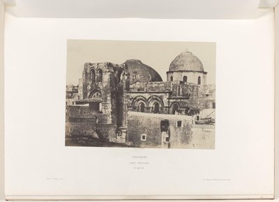 Ansicht der Grabeskirche in Jerusalem von Auguste Salzmann
