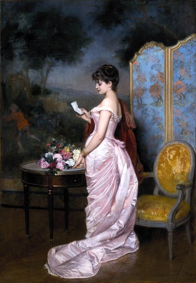 Der Liebesbrief von Auguste Toulmouche von Auguste Toulmouche
