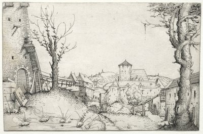 Hof eines Schlosses von Augustin Hirschvogel