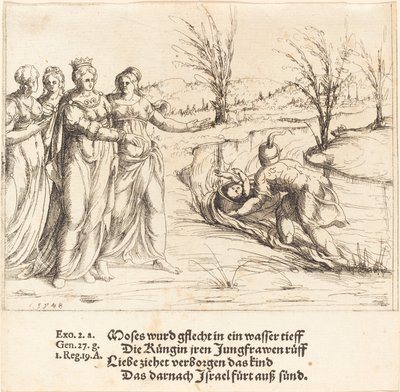 Das Auffinden des Moses von Augustin Hirschvogel