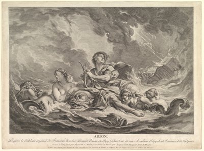 Arion, 1763-66 von Augustin de Saint Aubin