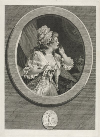 Sei zumindest diskret und du kannst auf mich zählen, Paar, 1789 von Augustin de Saint Aubin