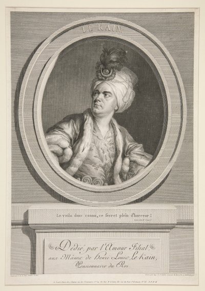 Henri Louis Cain (genannt Le Kain) (1728-1778) von Augustin de Saint Aubin