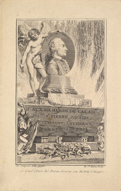 Porträt von Pierre Laurent de Belloy, ca. 1765 von Augustin de Saint Aubin