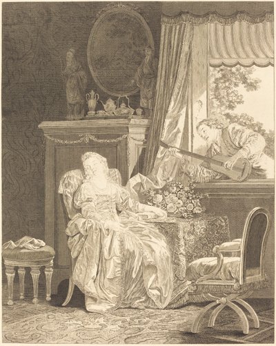 Die spanische Liebe von Augustin de Saint Aubin and Noël Pruneau after Jean Baptiste Le Prince