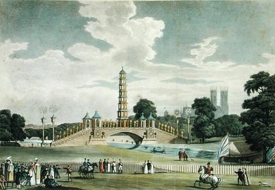 Ansicht der Brücke und Pagode, St. James
