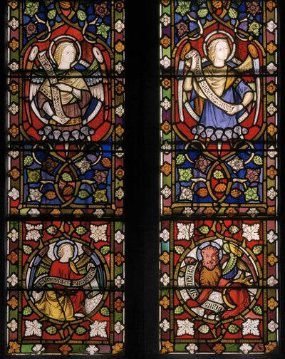 Christus umgeben von Engeln (Detail) von Augustus Welby Northmore Pugin