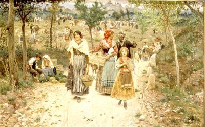 Rückkehr vom Dorffest von Aurelio Tiratelli