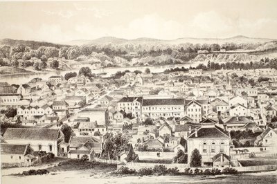 Brisbane, aus Die Geschichte von Australasien von David Blair, McGrady, Thomson und Niven, 1879 von Australian School