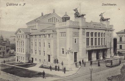 Theater, Gablonz an der Neisse, Österreich von Austrian Photographer