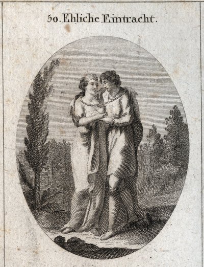 Allegorie der Harmonie in der Ehe von Austrian School