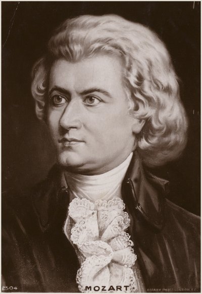 Porträt von Wolfgang Amadeus Mozart von Austrian School