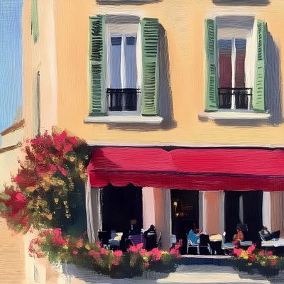 Europäisches Café Blüten von Avanesova Elena