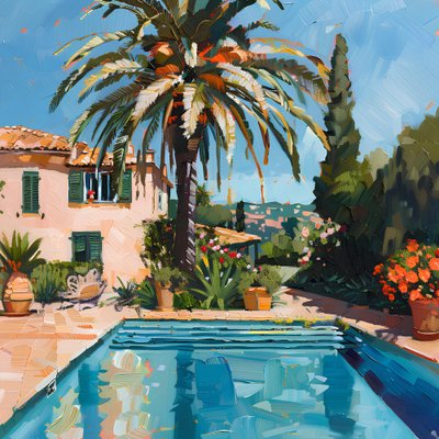 Mediterrane Poolvilla von Avanesova Elena