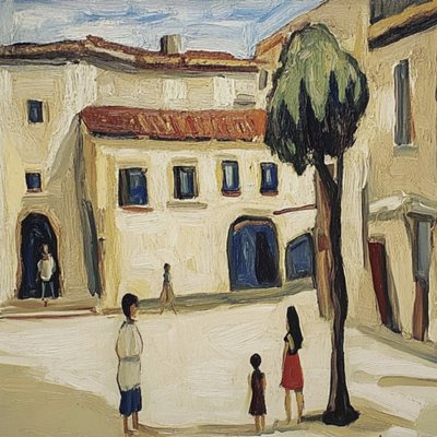 Sonniger Dorfplatz von Avanesova Elena