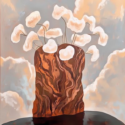Vase mit verträumten Blüten von Avanesova Elena