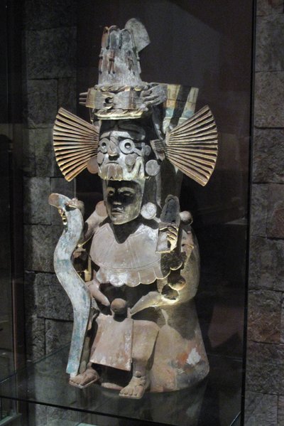 Weihrauchbrenner in Form des Gottes Tlaloc, Tlahuac, Spätpostklassische Periode, ca. 1500 von Aztec