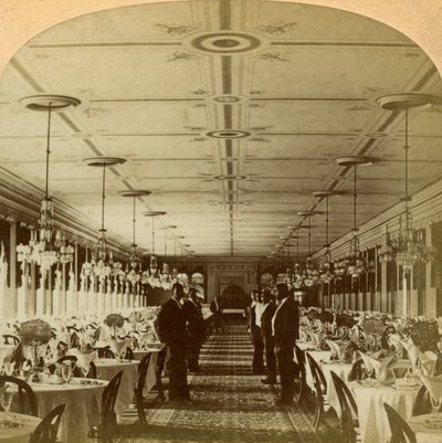 Speisesaal, Grand Union Hotel, Saratoga, New York, USA von B. W. Kilburn