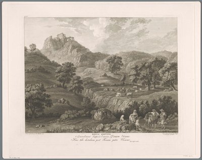 Blick auf Roccagiovine von Balthasar Anton Dunker