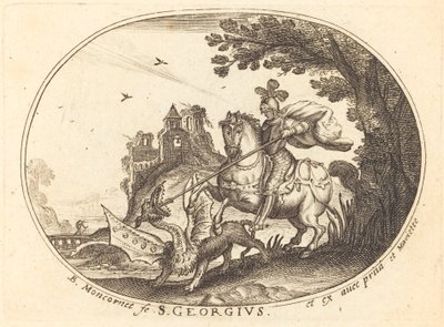 Sankt Georg und der Drache von Balthasar Moncornet