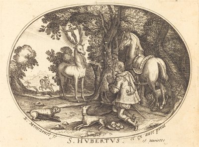 Die Vision des heiligen Hubertus von Balthasar Moncornet