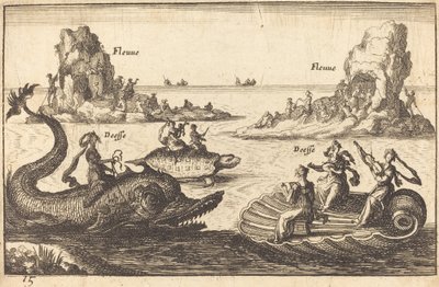 Göttinnen am Fluss von Balthasar Moncornet after Remigio Cantagallina