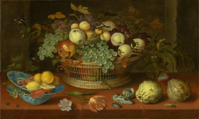 Stillleben mit Obstkorb, 1622 von Balthasar van der Ast