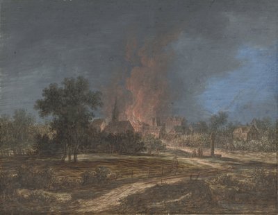 Brand in einem Dorf von Barbara Regina Dietzsch