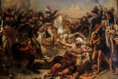 Bonaparte hält eine Ansprache an seine Armee vor der Schlacht der Pyramiden von Baron Antoine Jean Gros