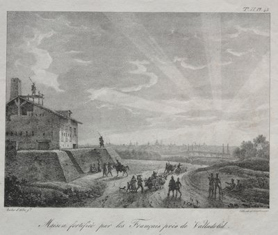 Spanische Kampagne: Ein von den Franzosen befestigtes Gebäude in der Nähe von Valladolid von Baron Louis Albert Guillain Bacler d