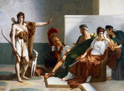 Hippolytus weist Phaedras Anschuldigungen zurück, Phaedra und Hippolytus von Baron Pierre Narcisse Guerin